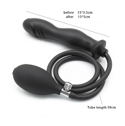 Tapón Anal inflable de silicona para hombres y mujeres, tapón Anal expansible con bomba, productos para adultos, Juguetes sexuales, dilatador Anal