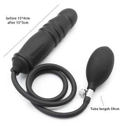 Tapón Anal inflable de silicona para hombres y mujeres, tapón Anal expansible con bomba, productos para adultos, Juguetes sexuales, dilatador Anal