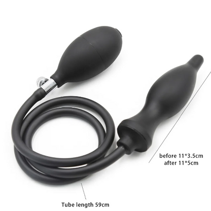 Tapón Anal inflable de silicona para hombres y mujeres, tapón Anal expansible con bomba, productos para adultos, Juguetes sexuales, dilatador Anal