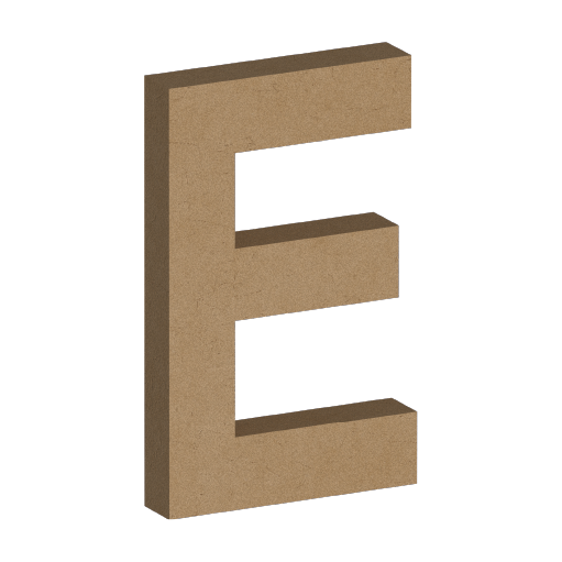 Letra Decorativa de MDF 60cm de Alto | Varios Grosores | Ideal para Eventos, Fachadas y Decoración Interior
