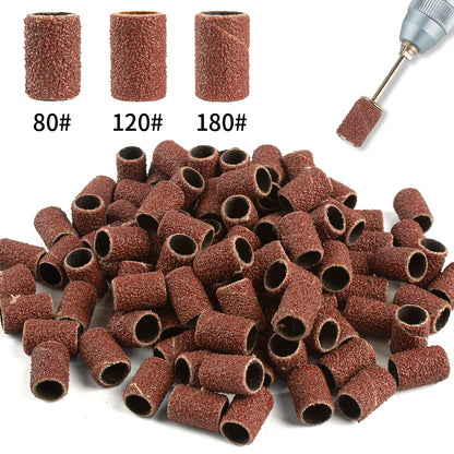 50/100 Uds. Brocas para uñas, bandas de lijado para lima de uñas, juego de banda lijadora para uñas acrílicas, herramienta de pedicura para quitar Gel
