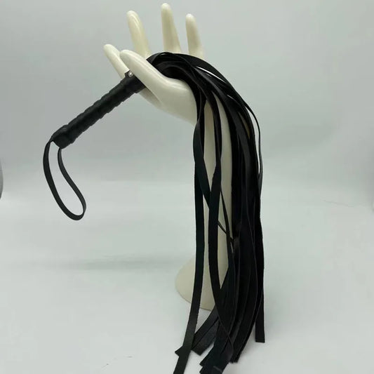 Juguetes exóticos de coqueteo con borlas dispersas, pequeños látigos de cuero para fetiche, azotes, Bondage, Flogger, cultivo de equitación, juegos para adultos