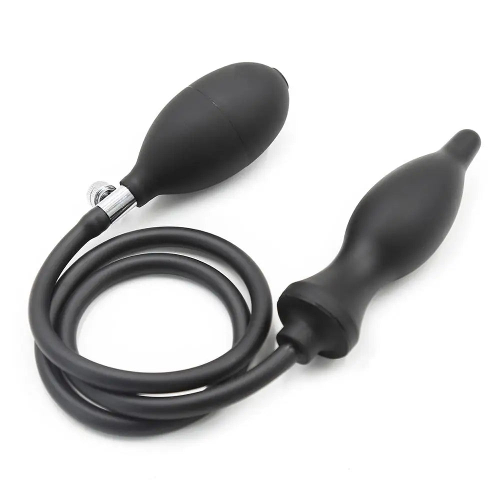 Tapón Anal inflable de silicona para hombres y mujeres, tapón Anal expansible con bomba, productos para adultos, Juguetes sexuales, dilatador Anal