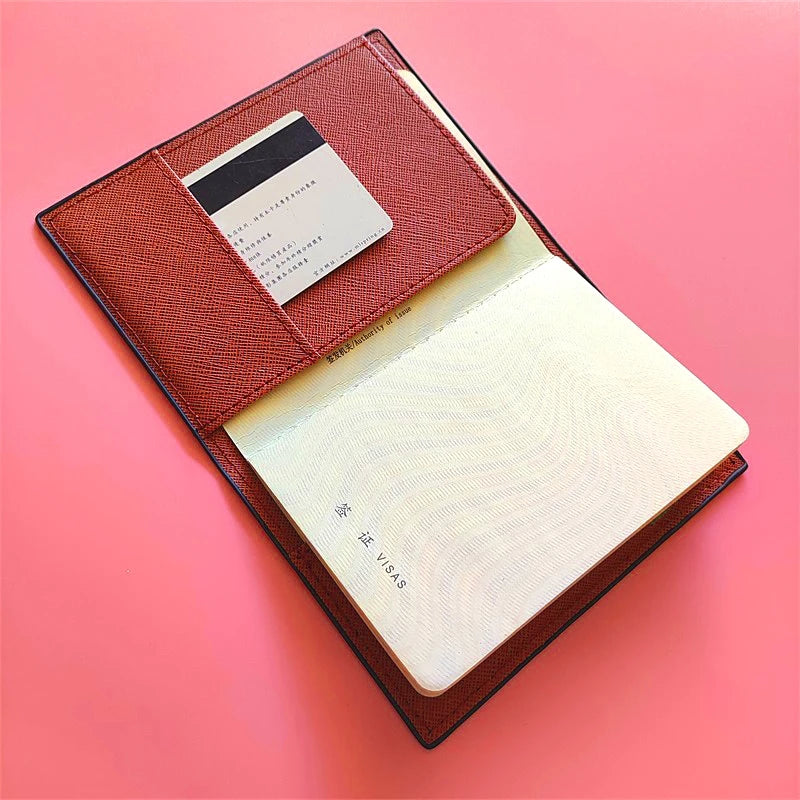 New Arrival Men's Travel Passport Cover Wallet Unisex Business Multifunction Credit Card Purse Organizer Case