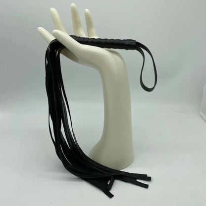 Juguetes exóticos de coqueteo con borlas dispersas, pequeños látigos de cuero para fetiche, azotes, Bondage, Flogger, cultivo de equitación, juegos para adultos