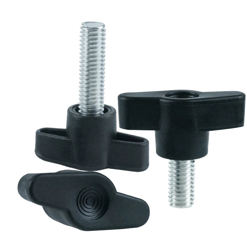 LUHUICHANG 3/5 Pcs Tornillos de Cabeza de Plástico Nylon T M6 M8 - Rosca de Mano con Cabeza de 36mm