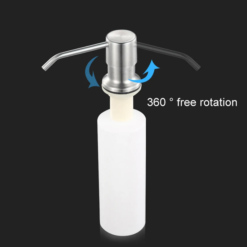 Dispensador de Jabón de Acero Inoxidable para Cocina EL8406 | Dispensador de Jabón de Encimera para Fregadero