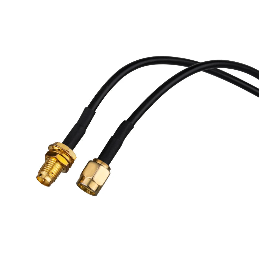 Cable de Extensión RP-SMA SMA Conector Macho a Hembra, Cable de Alimentación de Cobre para Antena WiFi y Router