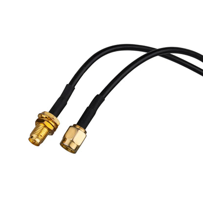 Cable de Extensión RP-SMA SMA Conector Macho a Hembra, Cable de Alimentación de Cobre para Antena WiFi y Router