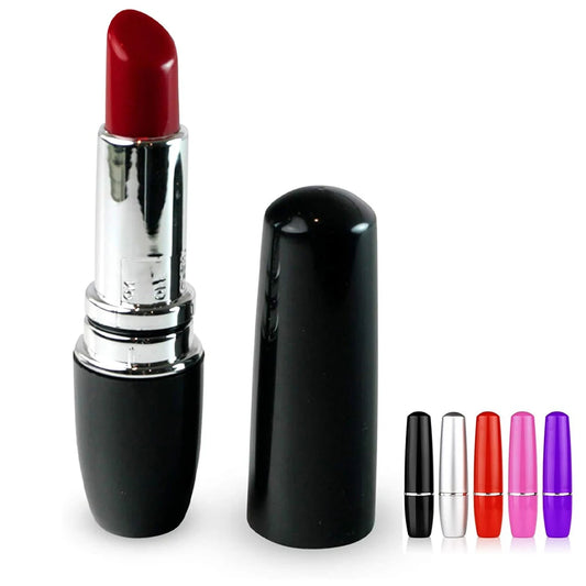 Mini Vibrador Lipstick con Velocidades Ajustables, Estimulador de Clítoris, Masaje Erótico para Mujeres, Juguete Sexual Adulto