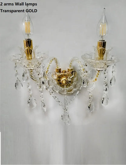 Lámparas de Araña de Cristal K9 para Decoración del Hogar, Accesorio de Iluminación de Lujo, Moderno, AC110V/220V, para Sala de Estar, Nuevo