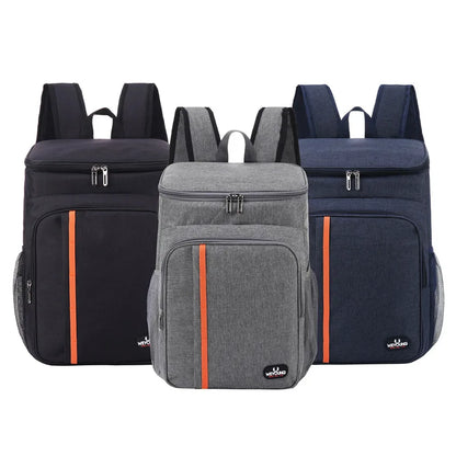 Mochila Térmica Impermeable con Aislante Engrosado de 20L, Bolsa Refrigerante de Grado Alimenticio PEVA, Ideal para Familia, Escuela y Picnic