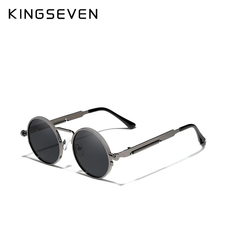 Gafas de Sol Steampunk Góticas KINGSEVEN de Alta Calidad, Polarizadas - Diseño Vintage para Hombres y Mujeres