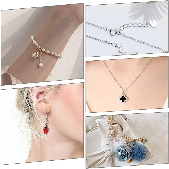 Aros Abiertos de Metal en Color Dorado y Plateado (3-12mm) - Conectores para DIY Joyería, Suministros de Accesorios