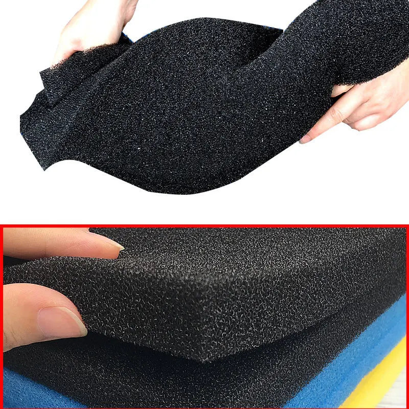 Esponja Bioquímica de Algodón para Acuario, Filtro de Espuma Negra para Pecera y Estanque, Accesorio Práctico y Decorativo