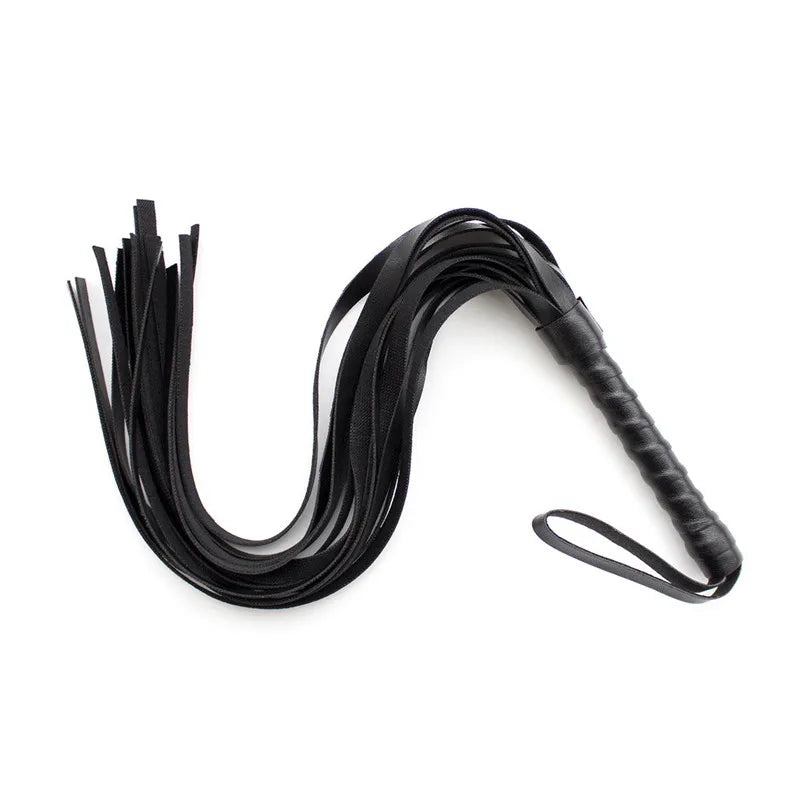 Juguetes exóticos de coqueteo con borlas dispersas, pequeños látigos de cuero para fetiche, azotes, Bondage, Flogger, cultivo de equitación, juegos para adultos