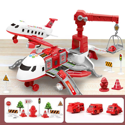 Avión de Simulación Inercial con Música – Juguete de Aeronave de Gran Tamaño para Niños | Avión de Pasajeros para Regalo Infantil