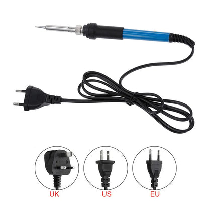 Kit de Soldador Eléctrico 60W con Multímetro Digital, Cautín de Soldadura con Puntas, Herramienta de Ferro de Solda, Set Completo de Soldadura 110V/220V