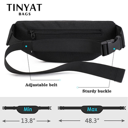 Bolso de Cintura de Gran Capacidad para Hombre – Bolsa Casual de Nylon Impermeable con Funciones Antirrobo