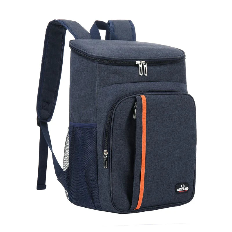 Mochila Térmica Impermeable con Aislante Engrosado de 20L, Bolsa Refrigerante de Grado Alimenticio PEVA, Ideal para Familia, Escuela y Picnic