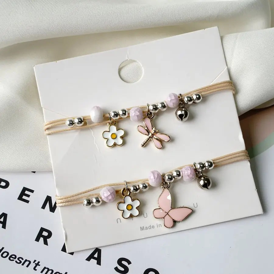 Pulsera de Mariposa Rosa - Joyería de Moda para Amigas, Regalos Especiales