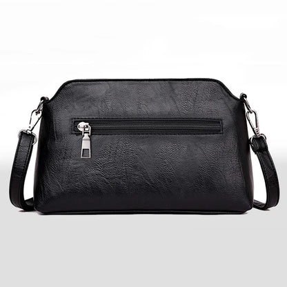 Nuevos Bolsos Casuales para Mamá: Bolso Bandolera de Piel Sintética, Negro, Compacto y Elegante
