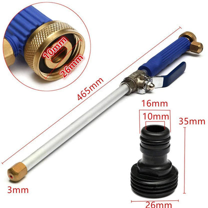 Pistola de Agua a Alta Presión Meijuner de 46 cm para Coche, con Boquilla Rociadora, Herramienta de Limpieza para Jardín y Lavado