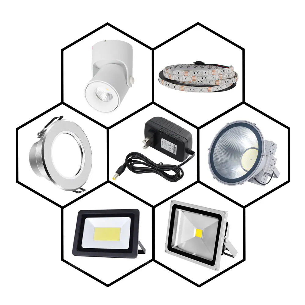 Fuente de Alimentación Universal, Transformador AC 220V a DC 5V/6V/9V/12V/15V/24V, Adaptador de Corriente para Controlador LED, 1A a 8A