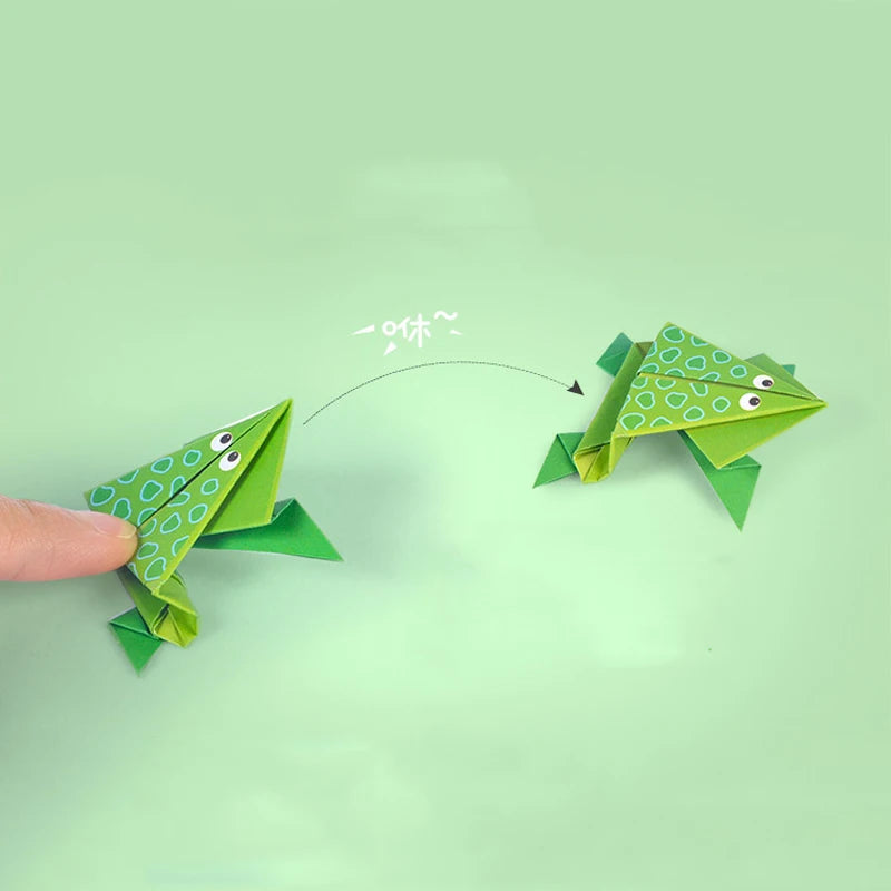 Juguetes de Manualidades para Bebés - Libro de Cortes de Papel Origami de Animales en Caricatura, Puzzles Educativos para Niños, Juguete de Aprendizaje Temprano