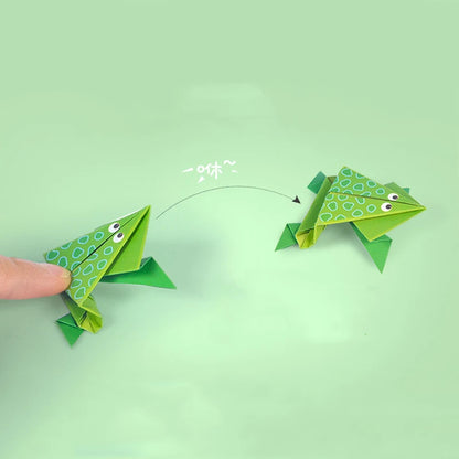 Juguetes de Manualidades para Bebés - Libro de Cortes de Papel Origami de Animales en Caricatura, Puzzles Educativos para Niños, Juguete de Aprendizaje Temprano