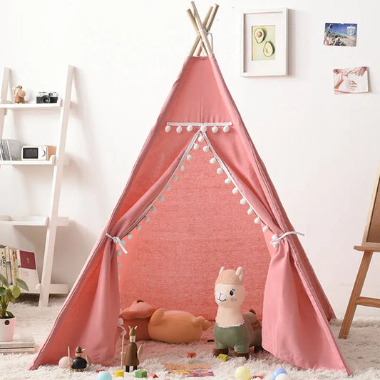 Tienda Tipi Portátil para Niños 1.35/1.6m: Un Espacio de Juego Encantador en Casa