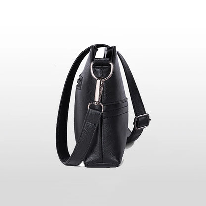 Nuevos Bolsos Casuales para Mamá: Bolso Bandolera de Piel Sintética, Negro, Compacto y Elegante