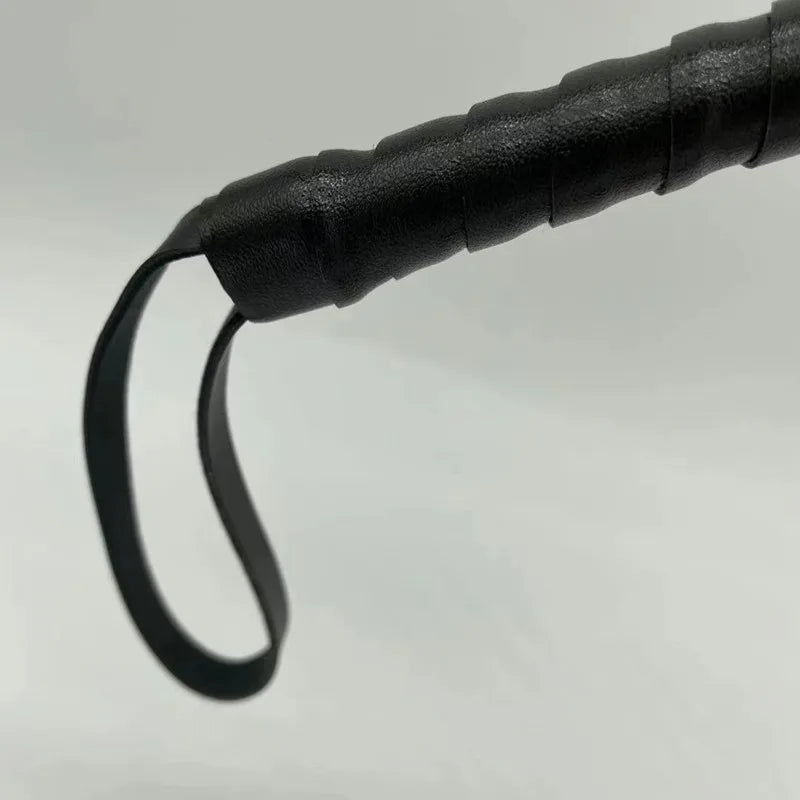 Juguetes exóticos de coqueteo con borlas dispersas, pequeños látigos de cuero para fetiche, azotes, Bondage, Flogger, cultivo de equitación, juegos para adultos