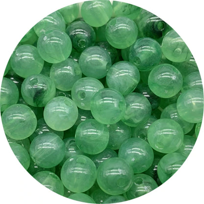 Cuentas Acrílicas Redondas para Fabricación de Joyas - Abalorios Espaciadores Sueltos (6/8/10MM)