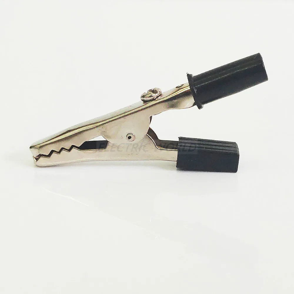 Pinzas de Cocodrilo con Mango de Plástico - Conector de Prueba de 50 mm para Proyectos Eléctricos y Baterías, 100A