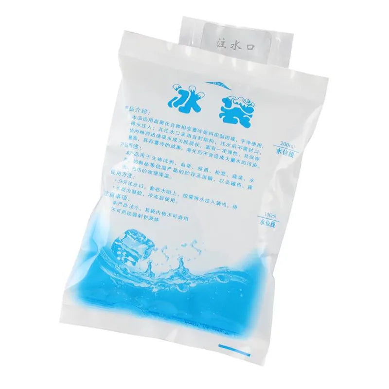 Set de 5 Piezas Paquete de Hielo Reutilizables Personalizados para Almuerzo, Comida, Vino y Conservación Médica – Enfriadores de Gel Aislantes