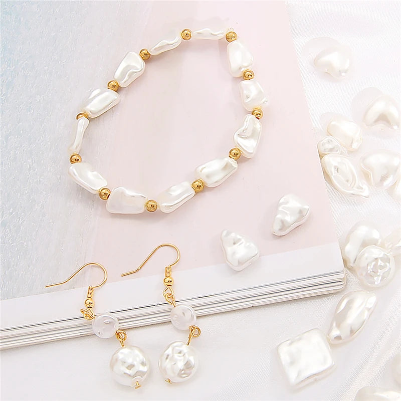 Perlas de Imitación Irregulares de ABS - Perlas Acrílicas Sueltas para Crear Joyas, Collares, Aretes, Pinzas para el Cabello y Pulseras