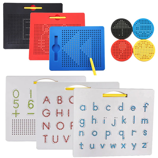 Tabla de Dibujo Magnética para Niños - Entrenamiento de Habilidades de Escritura y Dibujo, Juego Educativo Montessori