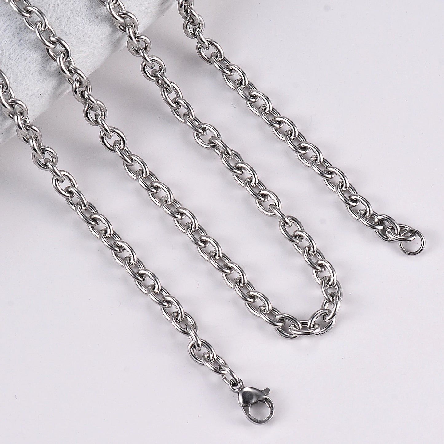 Cadena de Acero Inoxidable para Mujer y Hombre - Ancho 1.5mm a 6mm