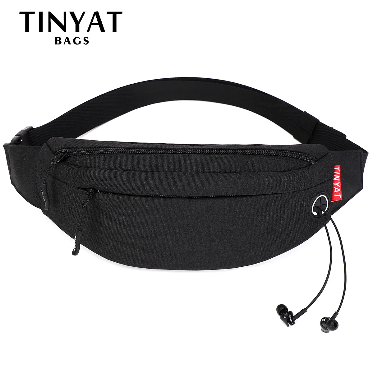 Bolso de Cintura de Gran Capacidad para Hombre – Bolsa Casual de Nylon Impermeable con Funciones Antirrobo