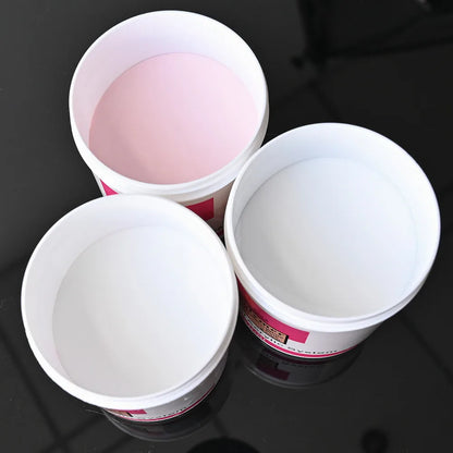 Polvo acrílico para uñas, 120G, rosa claro, blanco, tallado, constructor de polímero de cristal, extensión de uñas, polvo artístico con Caja Profesional GY &