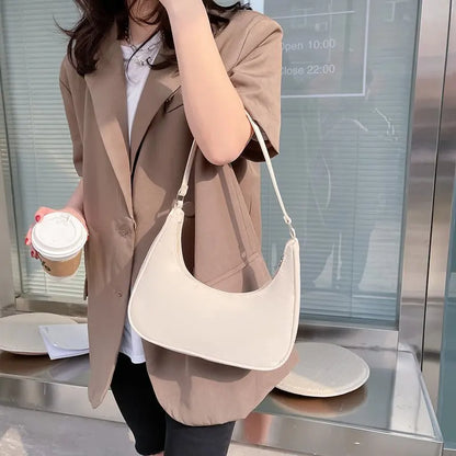 Bolso pequeño de nailon para mujer, bolsa de hombro, Simple, para verano