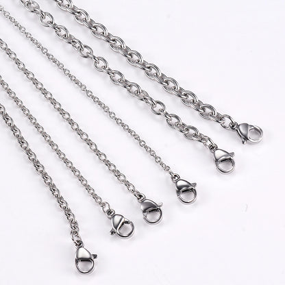 Cadena de Acero Inoxidable para Mujer y Hombre - Ancho 1.5mm a 6mm