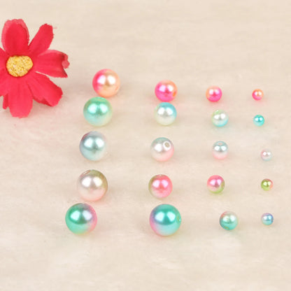50-500 Piezas de Perlas Imitación ABS de 4mm a 10mm - Cuentas Redondas Sueltas para Joyería DIY, Collares y Pulseras
