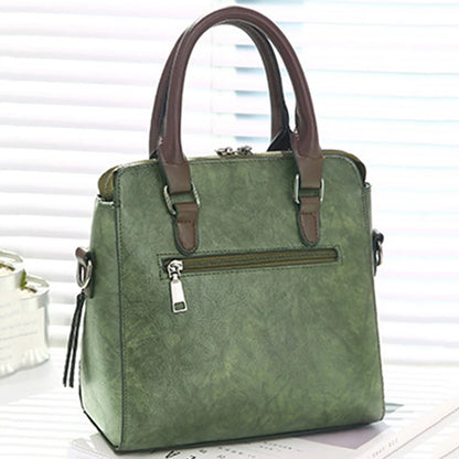 Bolsos de Mano Vintage de Cuero PU para Mujer, Bolsos Messenger, Tote, Bolsos Crossbody con Adorno de Borlas, Bolsos Boston, Venta Caliente