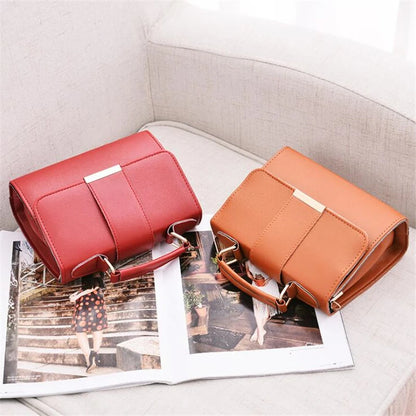 Bolso Retro para Mujer, Bandolera de Mensajero, Alta Calidad en Cuero PU, Nuevo Modelo con Solapa