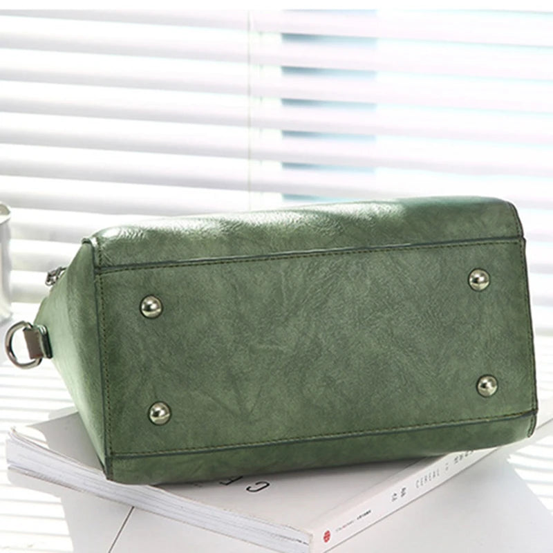 Bolsos de Mano Vintage de Cuero PU para Mujer, Bolsos Messenger, Tote, Bolsos Crossbody con Adorno de Borlas, Bolsos Boston, Venta Caliente
