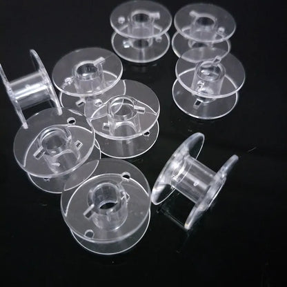 Conjunto de 30 Bobinas de Plástico Transparente para Máquina de Coser Brother 5BB5552 - ¡Oferta Imperdible!