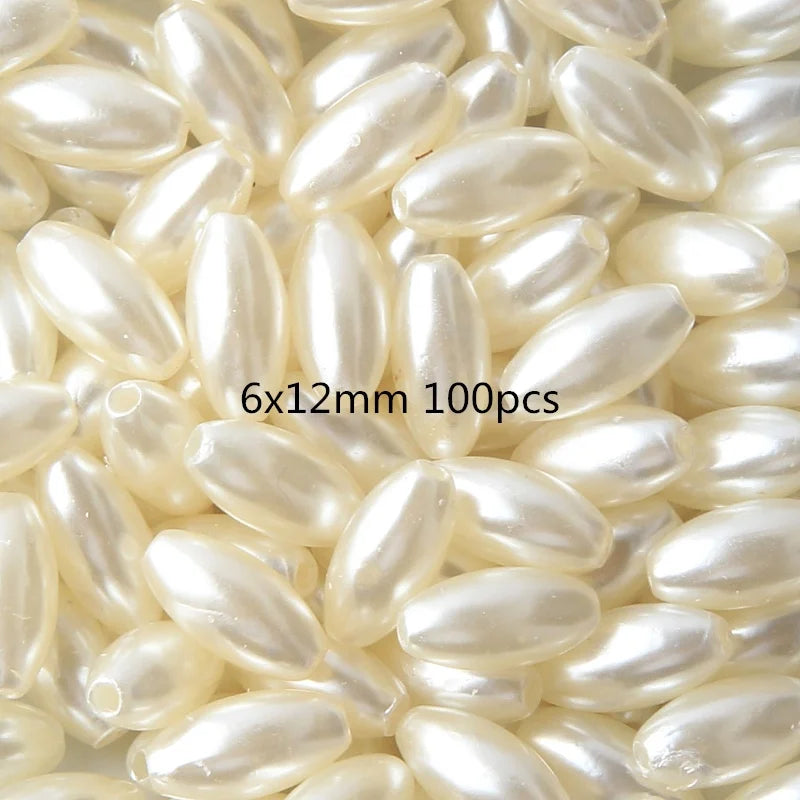Cuentas de Perlas Imitación en Forma de Gota de Agua, Baratas y Mixtas para Joyería DIY, 1mm de Diámetro