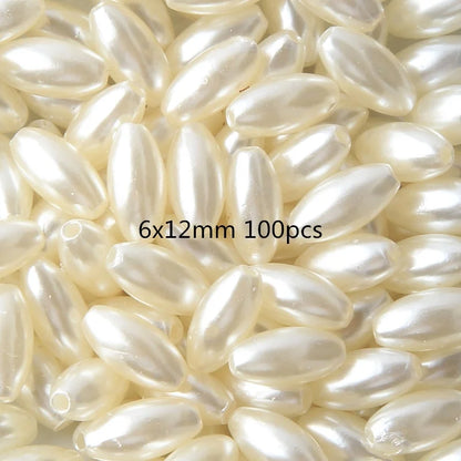 Cuentas de Perlas Imitación en Forma de Gota de Agua, Baratas y Mixtas para Joyería DIY, 1mm de Diámetro